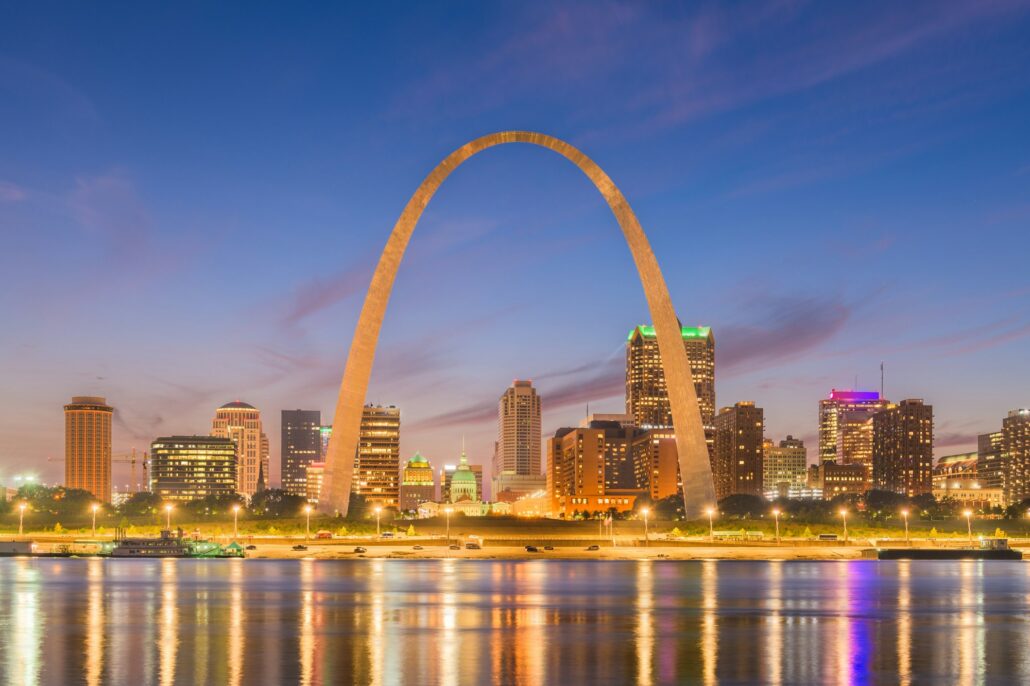 St. Louis, Missouri, USA downtown cityscape