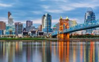 Cincinnati, Ohio, USA Downtown Skyline