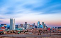 Denver, Colorado, USA Panorama at Twilight