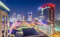 Nashville, Tennessee, USA downtown city skyline