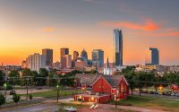 Oklahoma City, Oklahoma, USA Downtown Skyline